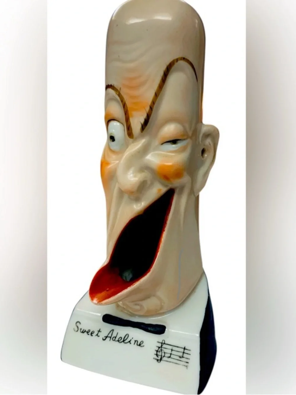 Rare, Antique(1910) Schafer & Vater Porcelain‎ Singing Barber, Occupied Japan